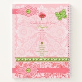 Carnet Fleur de naissance et Gem August Lace Grand (Dos)
