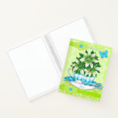 Carnet Fleur de naissance et Gem Décembre Lace Grand (Intérieur)