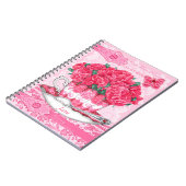 Carnet Fleur de naissance et Gem Janvier dentelle (Côté gauche)