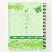 Carnet Fleur de naissance et Gem mai Lace grande (Dos)