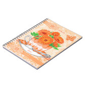 Carnet Fleur de naissance et Gem Octobre dentelle (Côté gauche)