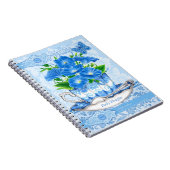 Carnet Fleur de naissance et Gem Septembre dentelle (Côté Droit)