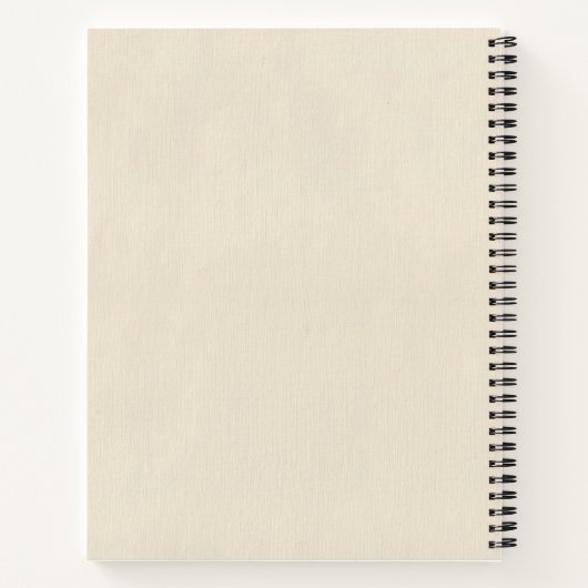 Carnet Fleur de naissance personnalisée (Dos)