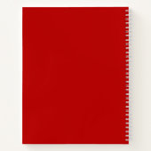 Carnet Fleur de naissance personnalisée Mois août Poppy (Dos)