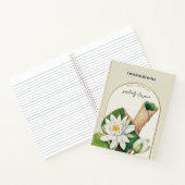 Carnet Fleur de naissance personnalisée Mois juillet Lys  (Intérieur)