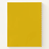 Carnet Fleur de naissance personnalisée Mois mars Daffodi (Dos)