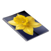 Carnet Fleur de Narcisse jaune peinture à l'aquarelle flo (Côté Droit)