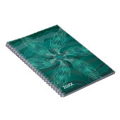 Carnet Fleur de nature botanique florale abstraite été (Côté Droit)