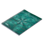 Carnet Fleur de nature botanique florale abstraite été (Côté gauche)