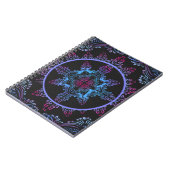 Carnet Fleur de nuit Mandala (Côté gauche)