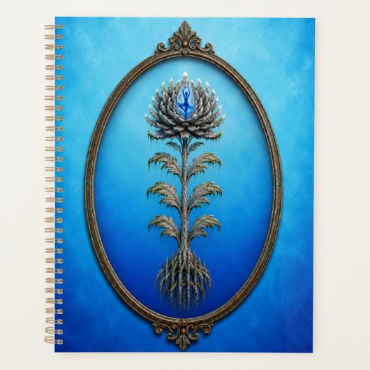 Carnet Fleur de Pierre Ballerine Bleue (Devant)