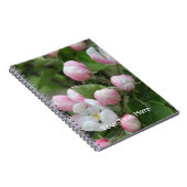 Carnet fleur de pomme et feuilles verts (Côté Droit)