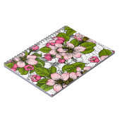 Carnet Fleur de pomme sur blanc (Côté gauche)