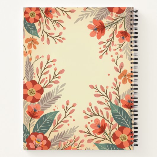 Carnet Fleur de printemps (Dos)