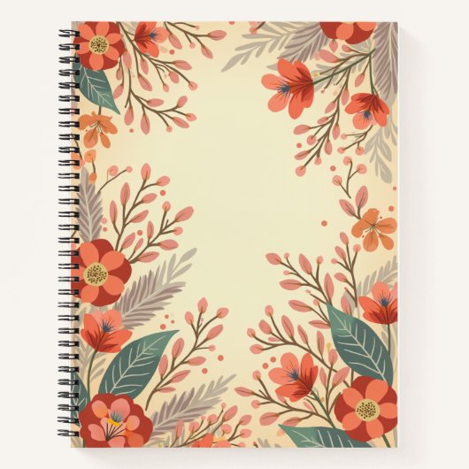 Carnet Fleur de printemps (Devant)