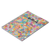 Carnet Fleur de Sakura multicolore (Côté gauche)