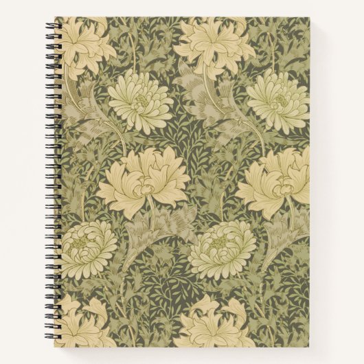 Carnet Fleur de Sauge Chrysanthème de William Morris (Devant)