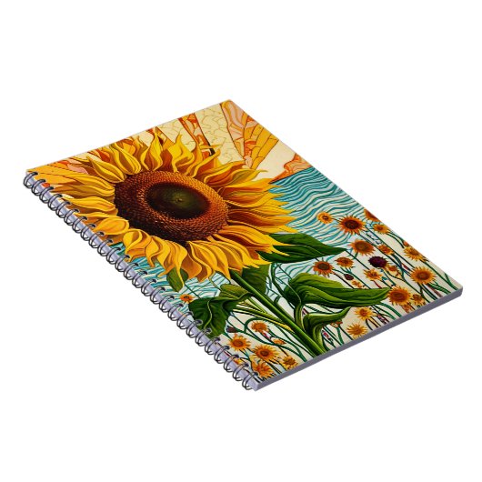 Carnet Fleur de soleil (Côté Droit)