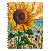 Carnet Fleur de soleil (Devant)