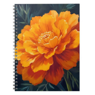 Carnet Fleur de Souci Peinture Florale à l'Aquarelle