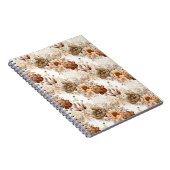 Carnet Fleur de Sud-Ouest Crème Marron Occidental (Côté Droit)
