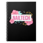 Carnet Fleur de technicien en ongles (Devant)