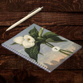 Carnet Fleur de trille blanc dans le style du Temple de F
