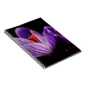 Carnet Fleur de tulipe violette moderne (Côté Droit)