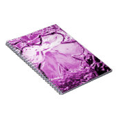 Carnet Fleur de verre violet (Côté Droit)