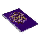 Carnet Fleur de vie avec règles de vie (Côté Droit)