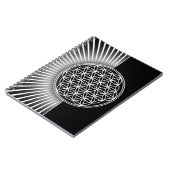 Carnet Fleur de Vie / Blume des Lebens - blanc plat (Côté gauche)