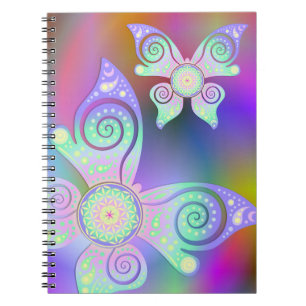 Carnet Fleur de vie / Blume des Lebens - papillon