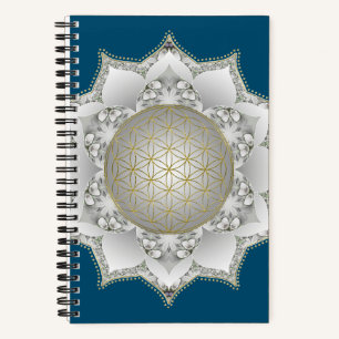Carnet Fleur de Vie - Mandala Fleurs 1