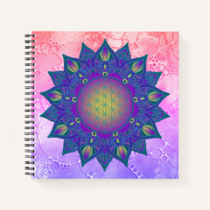 Carnet Fleur de Vie - Mandala Indien 3