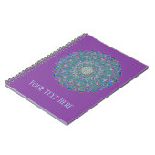 Carnet Fleur de Vie - Mandala Style Inde 1 (Côté gauche)