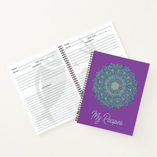 Carnet Fleur de Vie - Mandala Style Indien 1 (Intérieur)