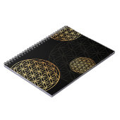Carnet Fleur de vie or (Côté gauche)