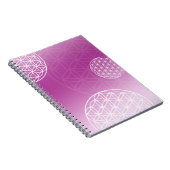 Carnet Fleur de vie rose (Côté Droit)