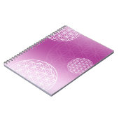 Carnet Fleur de vie rose (Côté gauche)