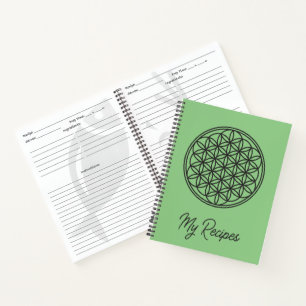 Carnet FLEUR DE VIE - Symbole de géométrie sacrée contour