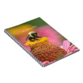 Carnet Fleur de Zinnia Rose Jardin d'Abeilles (ma photogr (Côté Droit)