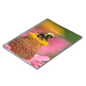 Carnet Fleur de Zinnia Rose Jardin d'Abeilles (ma photogr (Côté gauche)