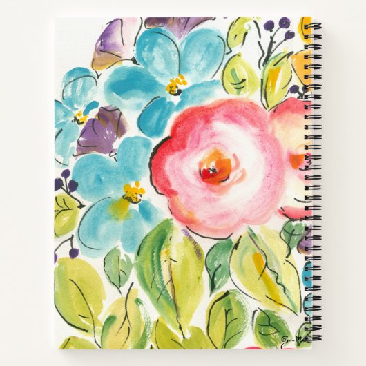 Carnet Fleur délice II (Dos)