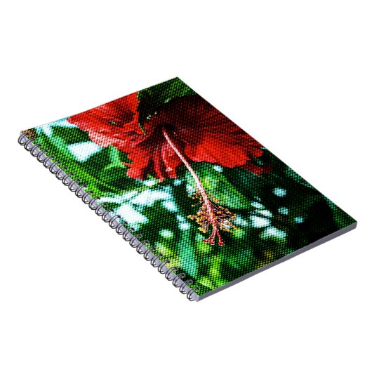 Carnet Fleur d'Hibiscus rouge (Côté Droit)