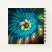 Carnet Fleur d'Imaginaire lumineux, Fractale Abstraite co (Dos)
