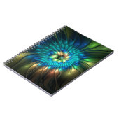 Carnet Fleur d'Imaginaire lumineux, Fractale Abstraite co (Côté gauche)