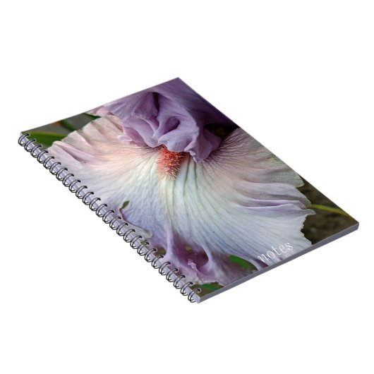 Carnet Fleur d'Iris Pale Violet (Côté Droit)