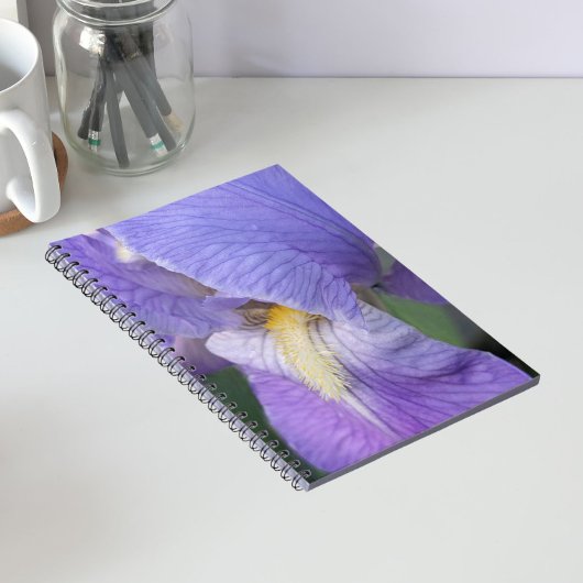 Carnet Fleur d'Iris Pourpre Florale
