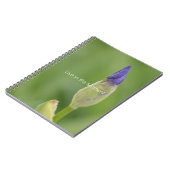 Carnet Fleur d'Iris Pourpre (ma photographie) (Côté gauche)