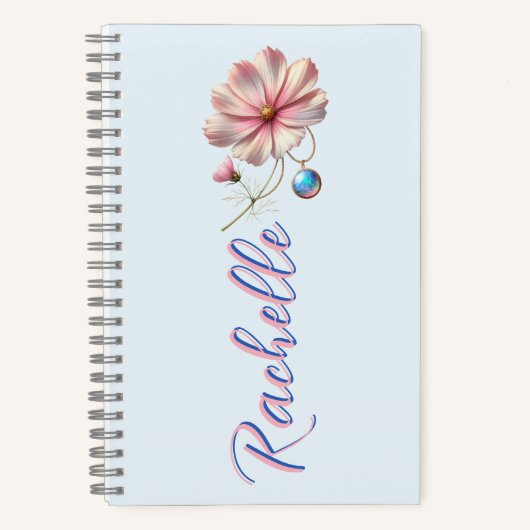 Carnet Fleur d'octobre et Muse de gemme – Naissance perso (Recto)